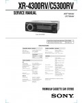 Сервисная инструкция Sony XR-4300RV, XR-C5300RV