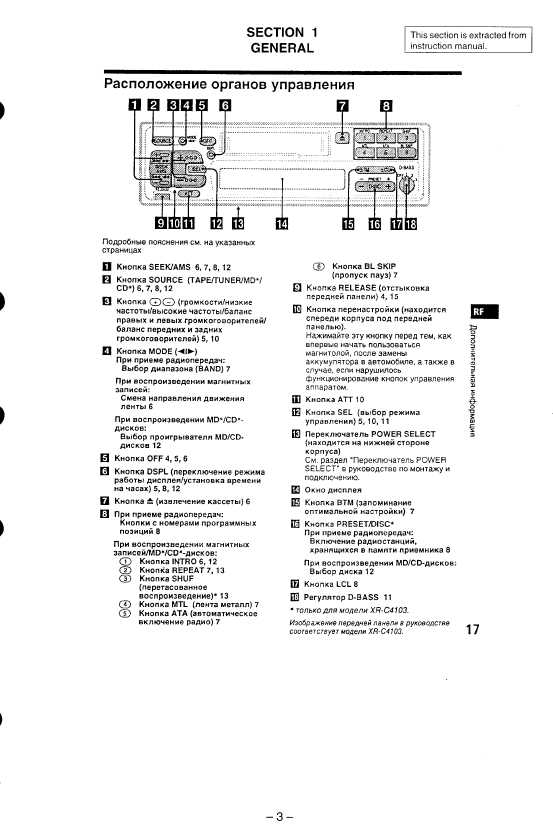 Сервисная инструкция Sony XR-4803