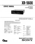 Сервисная инструкция Sony XR-5600