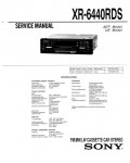 Сервисная инструкция Sony XR-6440RDS