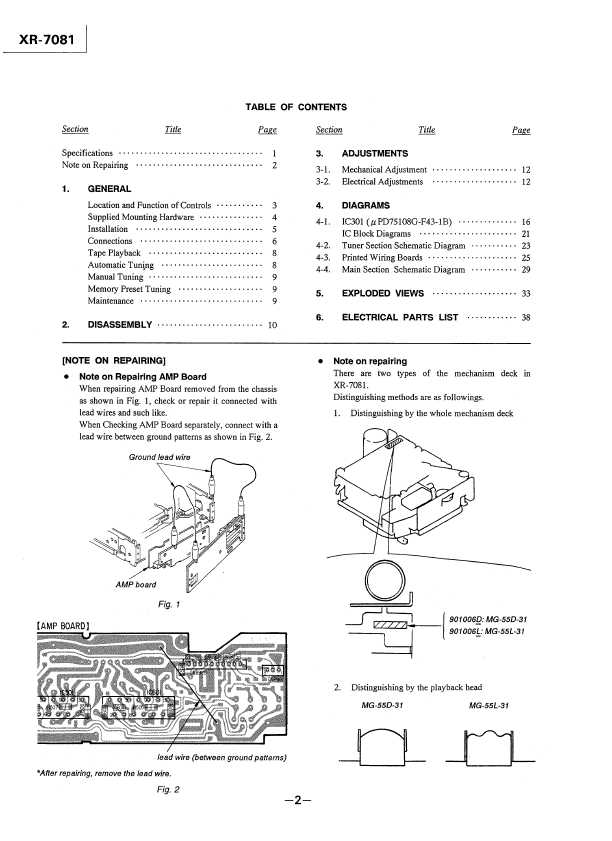 Сервисная инструкция Sony XR-7081