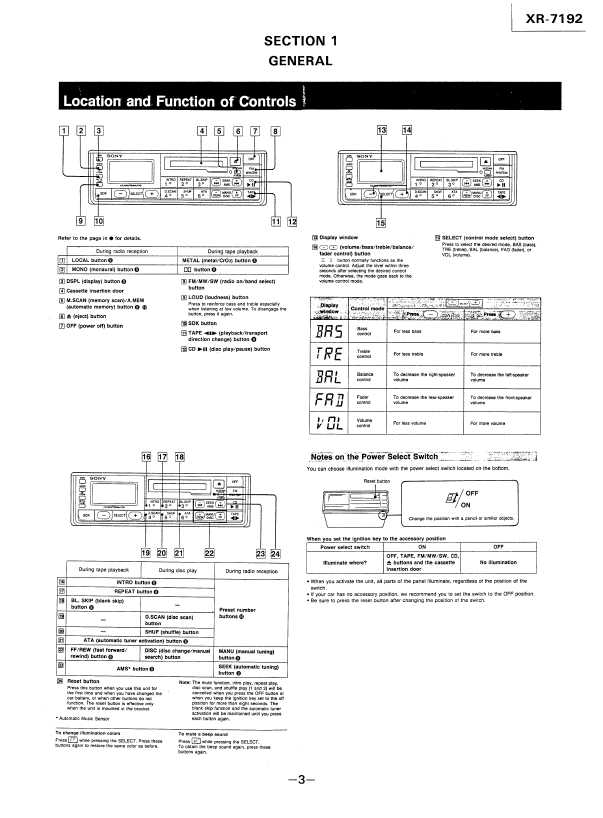 Сервисная инструкция Sony XR-7192