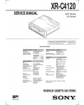 Сервисная инструкция Sony XR-C4120