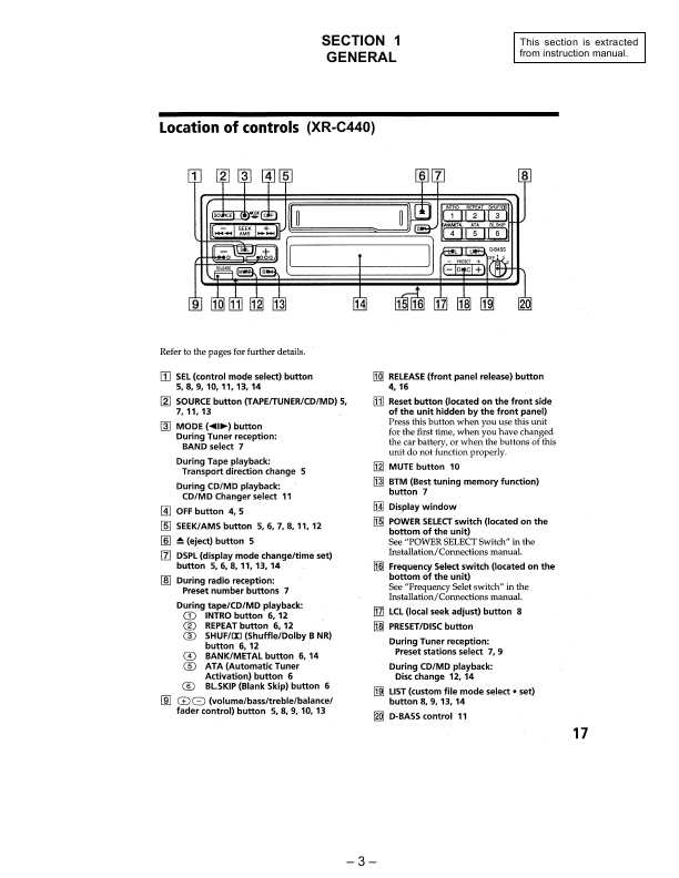 Сервисная инструкция Sony XR-C440, XR-C450