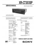 Сервисная инструкция Sony XR-C7203SP