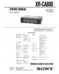 Сервисная инструкция Sony XR-CA800