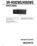 Сервисная инструкция Sony XR-H592WG, XR-H593WG