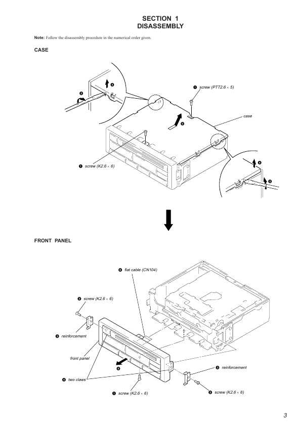 Сервисная инструкция Sony XR3F-19B160