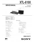 Сервисная инструкция Sony XTL-6100