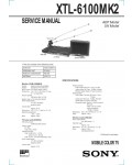 Сервисная инструкция Sony XTL-6100MK2
