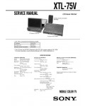 Сервисная инструкция Sony XTL-75V