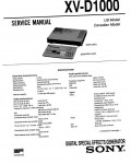 Сервисная инструкция Sony XV-D1000