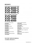 Сервисная инструкция SONY XVS-6000, 7000, 8000, FSM