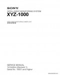Сервисная инструкция SONY XYZ-1000