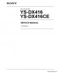 Сервисная инструкция SONY YS-DX416