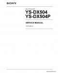 Сервисная инструкция SONY YS-DX504