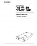 Сервисная инструкция SONY YS-W150, 1st-edition, REV.1