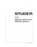 Сервисная инструкция Studer (Revox) A67
