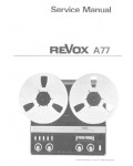 Сервисная инструкция Studer (Revox) A77
