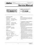 Сервисная инструкция Clarion PF-2364B