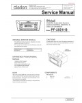 Сервисная инструкция Clarion PF-2551I-B