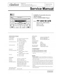 Сервисная инструкция Clarion PF-2851B