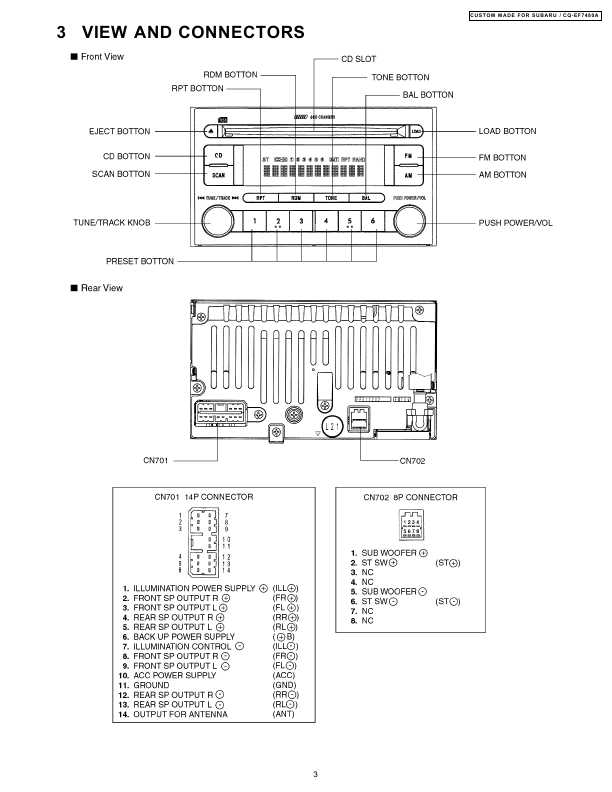 Сервисная инструкция PANASONIC CQ-EF7480A