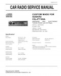 Сервисная инструкция Panasonic CQ-JF7160A