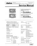 Сервисная инструкция Clarion PS-2363B-A, PS-2375B-A