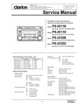 Сервисная инструкция Clarion PS-2511B, 2511D, 2535B, 2535D