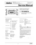 Сервисная инструкция Clarion PS-2656D-A