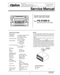 Сервисная инструкция Clarion PS-2759D-A