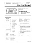 Сервисная инструкция Clarion PS-3101D-A