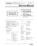 Сервисная инструкция Clarion PS-3143K-A, 3144K-A