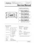 Сервисная инструкция Clarion PS-3180D