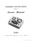 Сервисная инструкция TANDBERG 6 REEL-TO-REEL