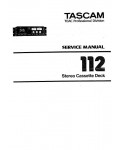 Сервисная инструкция Tascam 112