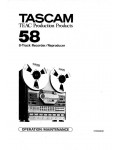 Сервисная инструкция Tascam 58