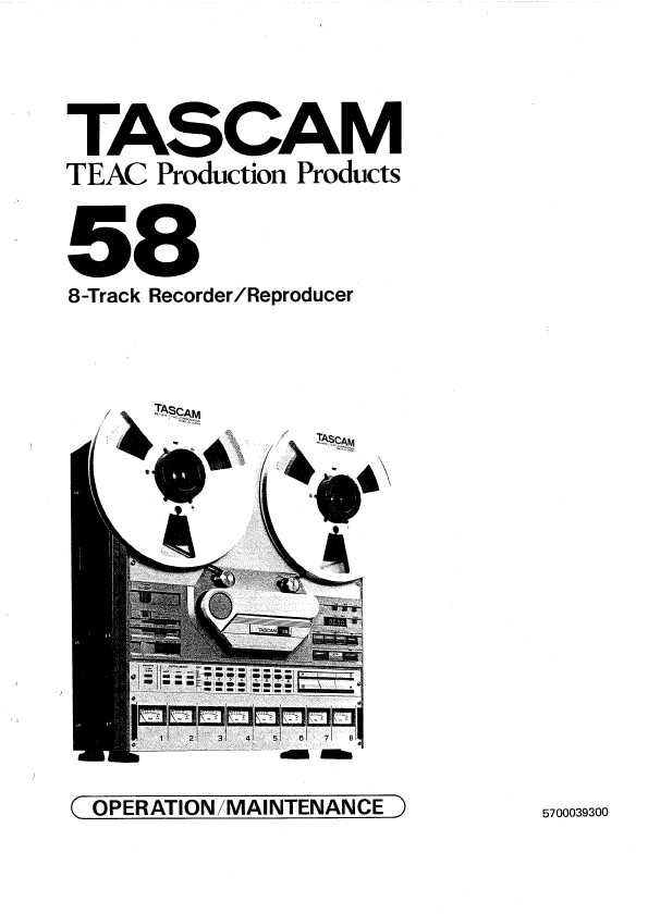 Сервисная инструкция Tascam 58