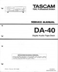 Сервисная инструкция TASCAM DA-40