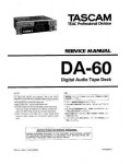 Сервисная инструкция Tascam DA-60