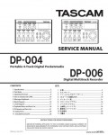 Сервисная инструкция TASCAM DP-004, 006