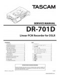 Сервисная инструкция TASCAM DR-701D
