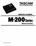 Сервисная инструкция Tascam M-208, M-216