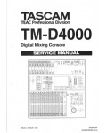 Сервисная инструкция TASCAM TM-D4000