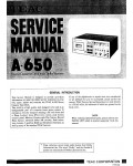 Сервисная инструкция Teac A-650