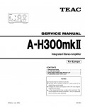 Сервисная инструкция Teac A-H300MKII