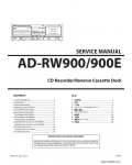 Сервисная инструкция TEAC AD-RW900, RW900E