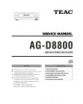 Сервисная инструкция Teac AG-D8800