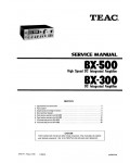 Сервисная инструкция Teac BX-300, BX-500